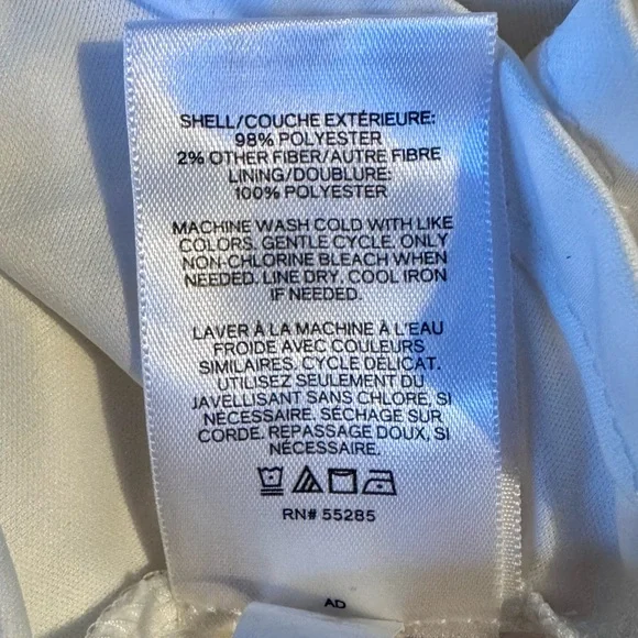 Express White Metallic Gold Flowy Maxi Dress - Picture 6 of 12